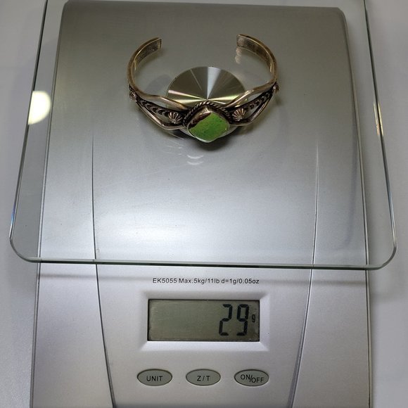 Charles Johnson Sterling Silver Gaspeite Bracelet - Picture 7 of 7